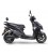 Elektro Moped 125 ANGRY HAWK, mattschwarz, Seitenansicht