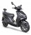 Elektro Moped 125 ANGRY HAWK, mattschwarz, Seite vorne