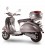 E-Scooter Classico, light grey, seite hinten