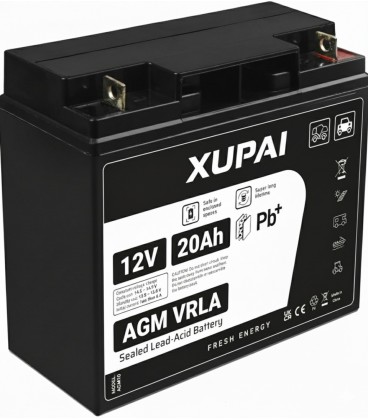 Blei-Gel-Batterie 'A1', Klemmen, kein Schraubverschluss, 12V 20Ah, Blei-Gel-Akku, Batterie für alle E-Roller