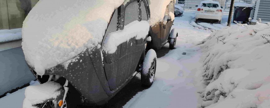 Wintereinbruch bei Elektroroller Futura