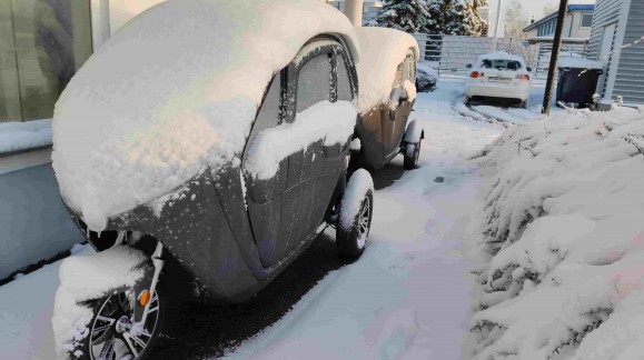 Wintereinbruch bei Elektroroller Futura